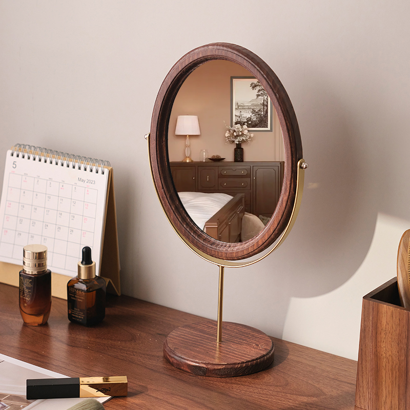 Luxury Skincare Products - Home Bedroom Desktop Vanity Mirror, Dorm