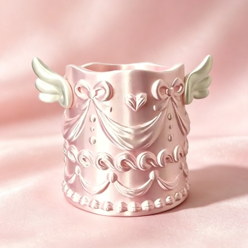 Luxury Skincare Products - Desktop Storage Cosmetic Organizer Bucket Silk