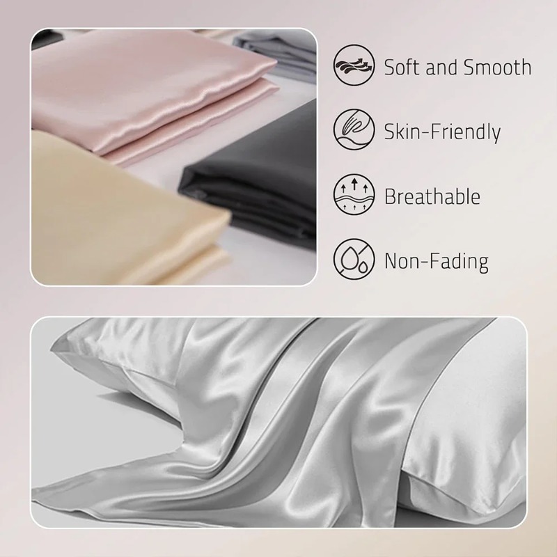 100% Mulberry Silk Pillowcase  - Luxury Skincare Gifts 评论和价格