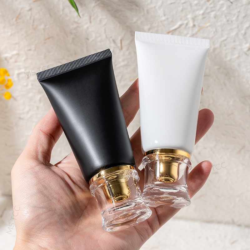 10Pcs 50ml Plastic Squeeze Tub - Luxury Skincare Packaging Wholesale 评论和价格