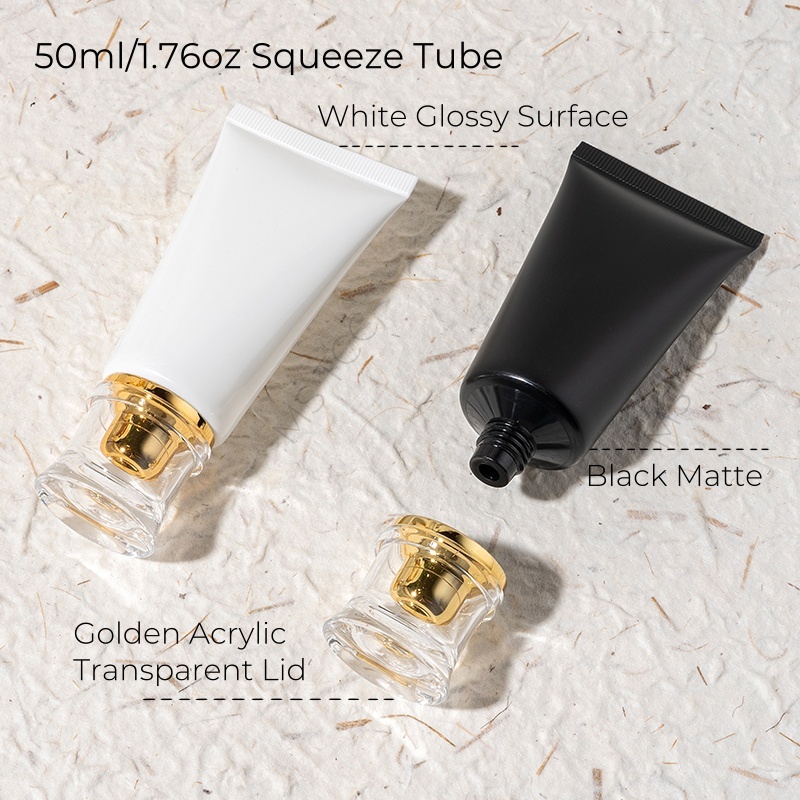 10Pcs 50ml Plastic Squeeze Tub - Luxury Skincare Packaging Wholesale 评论和价格