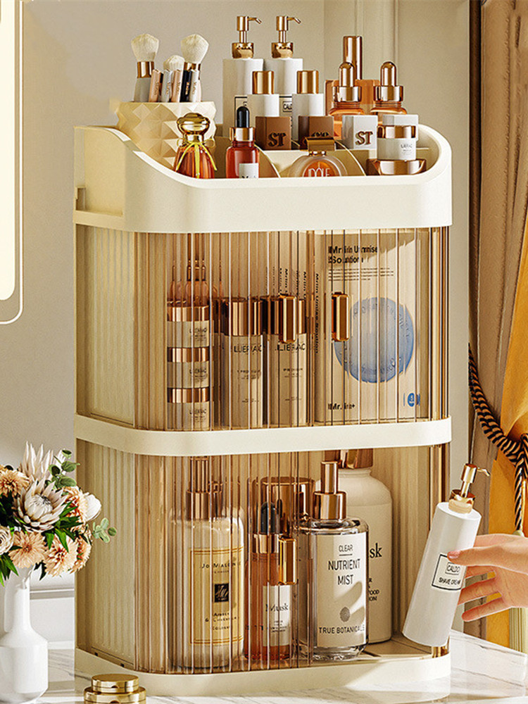Cosmetics Storage Box Desktop  - Luxury Skincare Aesthetic 评论和价格