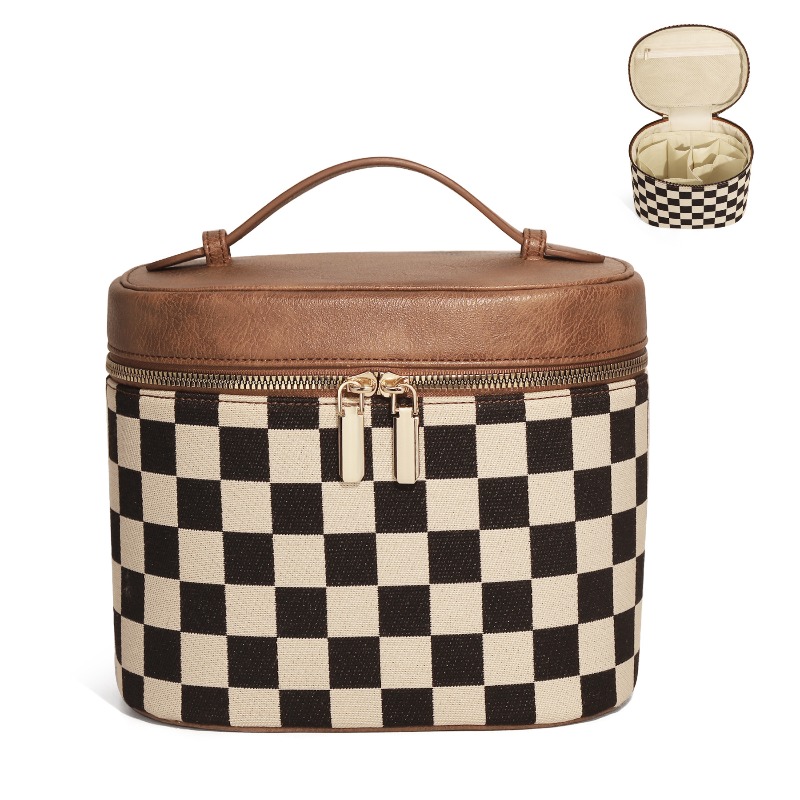 Checkerboard Make Up Bag Retro - Luxury Skincare Aesthetic 评论和价格