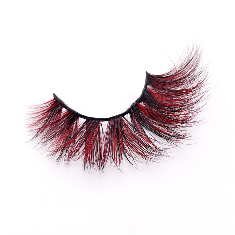 3D color mink fake lashes Hall - Luxury Skincare Products 评论和价格