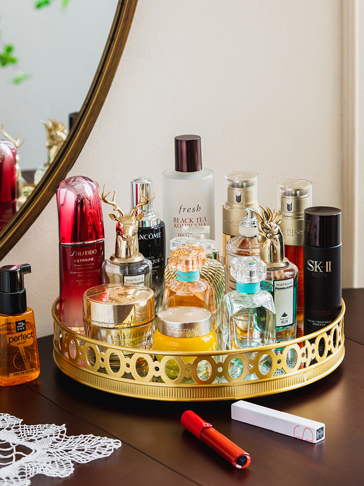 Light luxury mirror brass rota - Luxury High End Skincare 评论和价格