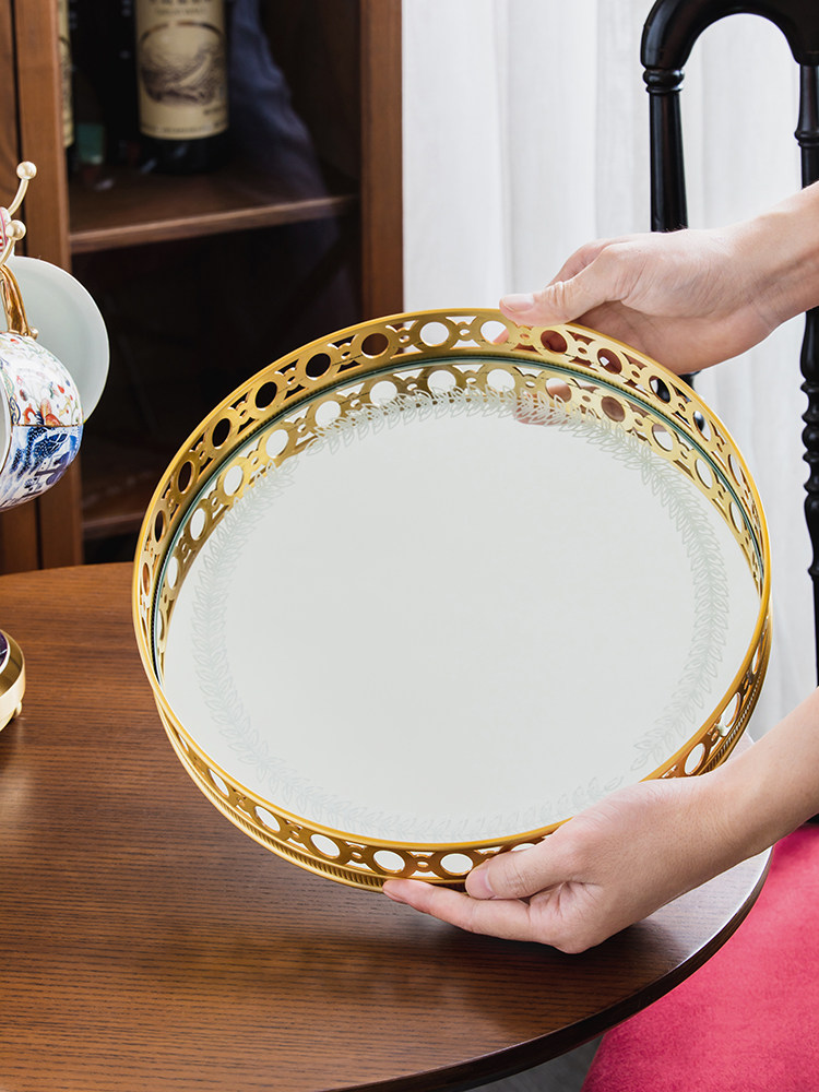 Light luxury mirror brass rota - Luxury High End Skincare 评论和价格